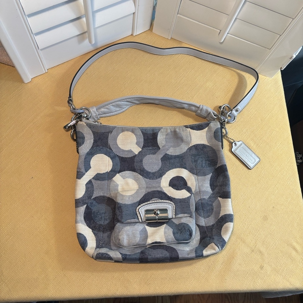 Coach Kristin Graphic Op Art Hobo #14860
